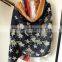 Hot Selling Retro Star Printed Fashion Women Pashmina Cotton Headscarf                        
                                                Quality Choice