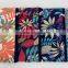 Osini hot design cutom flower printed fabrics 3-ring binder non-woven fabric zipper pencil pouch for girls & students