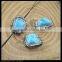 LFD-0046B Wholesale Druzy Turquoise Stone Pave Rhinestone Crystal Connector Beads For Making Bracelet