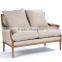 European solid wood hotel reception sofa