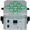 9pcs 15w Rgbwa uv Flat Led Par Light 6in1 Uplight Battery Wireless Dmx for Wedding