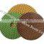 Wet diamond polishing pad for Grabite