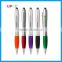 Cheap Classic Plastic Ballpoint Pen with Stylus Rubber Tip for screen touch