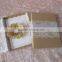 vintage style kraft paper invitations laser cut with flower wedding invitations card                        
                                                Quality Choice