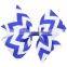 Deshine Wholesale Ribbon Bow Colorful Ripple Bobby Pins ZX1041