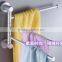 New 3 Swivel Bars Aluminium Wall Mounted Bathroom Towel Rail Rack Bath Room Holder Hanger Lowest Price