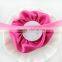 Satin Rolled Rose Headband,Headmade Flower Headband For Kids