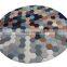 Multi Colour Circles Hand Tufted Cut Pile Wool Carpets YB-A085                        
                                                Quality Choice