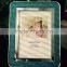 new design decorative shinning silkscreen baby photo frame 5x7''