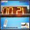 Outdoor Wanterproof 8/10/12/16/18/20/24/32inch Digital/time/temperature Gas Station LED Petrol Price Sign Display