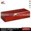 6-slot wood Watch Box with Metal Lock Storage Organizer Collection