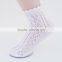 custom woman bow tie pointelle pattern rumi ankle sock