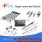 Injection Molding Screw Barrel with Alloyed Spare Parts/Nozzles