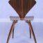 Modern Stylish Organic Crafted Walnut Dining Chair Home Decor Furniture Brown