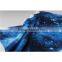 Custom blue glaxy pattern T/SP ottoman printed knitting fabric