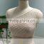 ASAJ-04 Custom made Beading Pleats Zipper Back One Shoulder Floor Length Long Bridesmaid Dresses