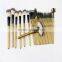 High quality private label shaving calabash shaped cosmetic brush set girl makeup wholesale