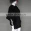 Knitting Natural Black Rabbit Fur Scarf / Cape / Shawl / Wrap