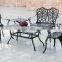 Hot sale! SH213 Cast Aluminum outdoor furniture five piece table chair