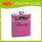 Girls Stainless Steel Hip Flask Pink Spray With Silk Screeen Lovely Picture