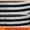 white and black stripe satin chiffon fabric