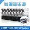 2.0MP Outdoor Security HDCVI Camera System CCTV Kit With CVR 16CH 1080P 16 Channel And 16pcs IR 20M Weatherproof