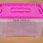Fashion Plastic storage box with handle lid
