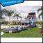 Amusement Park 30 FT 2 Lane Inflatable Water Slides Custom PVC Waterproof