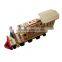 Wooden educational block train