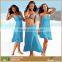 Women's Strapless Bohemia Beach Dress Cover Up Bathing Suits