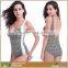 Women's Printed Spandex Nylon Backless One Piece Swimsuit Bikini