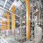 Push back racking system automatically slide