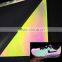 Custom reflective sport shoes with rainbow PU /TPU
