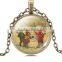 Jewelry Glass Tile Christmas Ornament Necklace