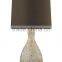 high quality ripple glass table lighting with black cylinder TC shade