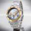 luxury no battery skeleton transparent automatic mechanical watch stainless men wrist watch