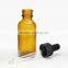 30ml amber glass dropper bottles