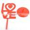 red beautiful creative design acrylic earring dispaly stand