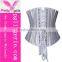 Steel Boned Hooks Latex Waist Cincher Corset