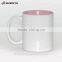 Sunmeta Factory Supply 11oz Inner and Handle Color Ceramic Sublimation Mugs (SKB03)