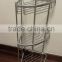 Anti-rust Wall Mounted Space Aluminum 3-Tier Fan Shower Caddy Shelf Bathroom Corner Bath Rack Storage Basket with Hook