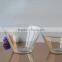 Wholesale salad glass bowl with different color and size