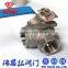 Superior quality fast stainless steel three way ball valve with handles