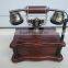 Fujian Wooden Craft Antique Decorative Corded Telephone For Home Decor