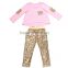Baby outfit plain aqua t-shirt with sequin pants set girl glitter clothes baby clothing set girls valentines boutique outfits