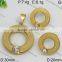 Hot Gold Color 22k Gold Stainless Steel Jewelry Set China Wholesale