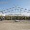 European structure Marquee with a pointed roof and half of an 10m octagon tent at two ends