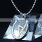 stainless steel oval pendants with glass best selling