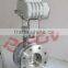high tempareture clamp electric actuator metal seal butterfly valve
