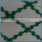 Supported piers attached concertina barrier plain welded anti climb razor wire fences yard guard barbed wire welded mesh fencing
